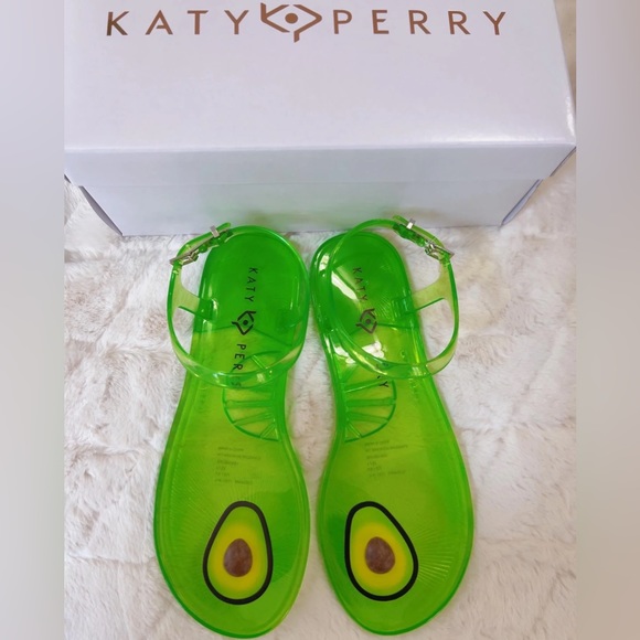 THE GELI KATY PERRY AVOCADO SANDAL SHOES - Picture 3 of 5